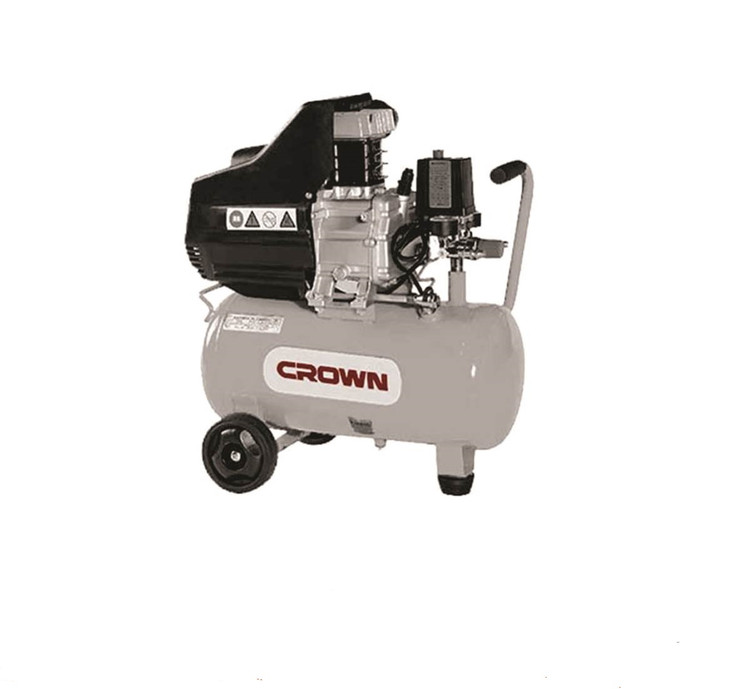 کمپرسور باد 50 لیتری کرون مدل CT36029 ا Crown Air Compressor Model CT36029